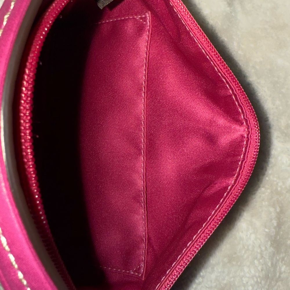 Y2K Coach Heritage Tattersall Multicolor Plaid Cream Magenta Shoulder Bag Iconic - Picture 16 of 16